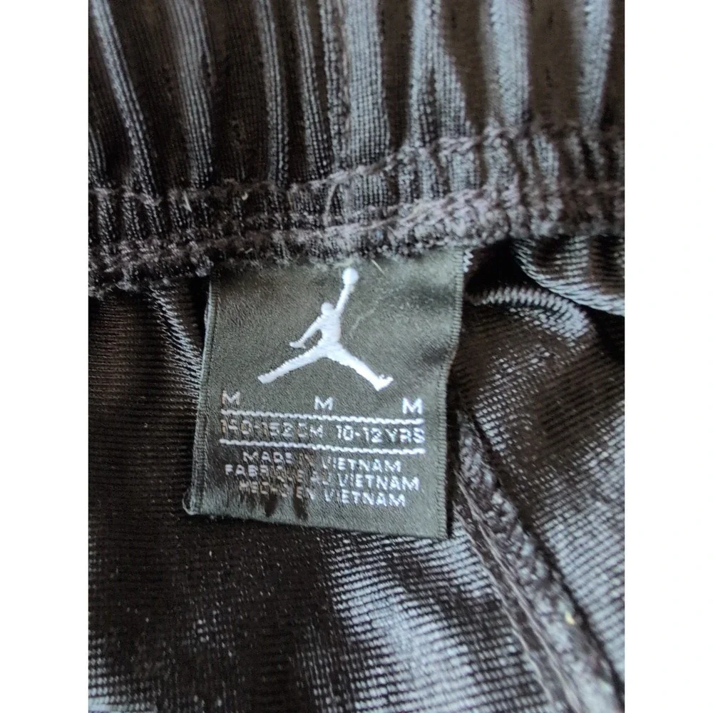 Air Jordan Lot of 2  Black - White  Long‎ Mesh Basketball Shorts Size M EUC